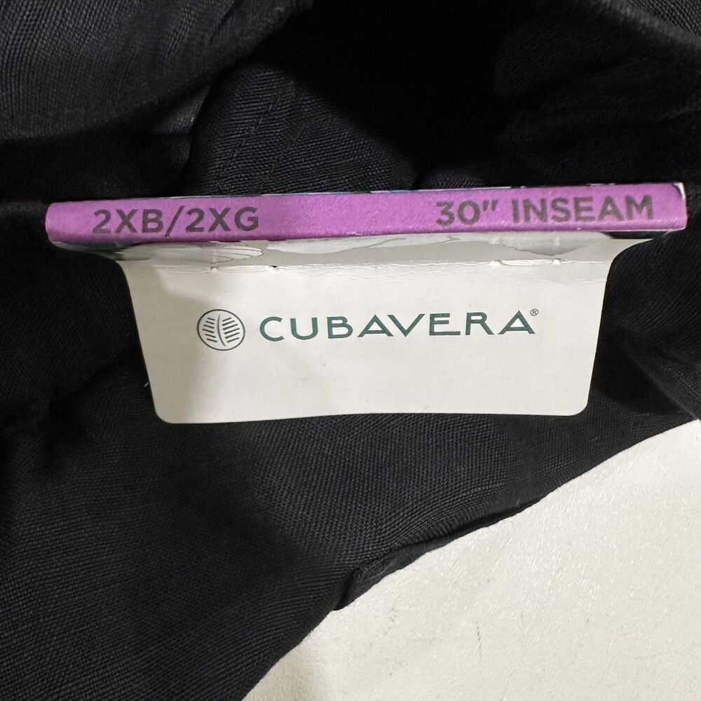 Cubavera Men's Casual Pants Black 30" Inseam Drawstring, Size 2XB/2XG - Picture 5 of 5